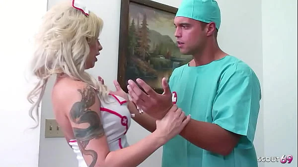 Big Boobs Blonde Bombshell Nurse Brooke Haven in High Boots get Hard Fuck by Co-Worker at Hospital