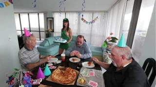BLUEPILLMEN – Hot Young Babe Akira Shell Entertains A Group Of Old Men