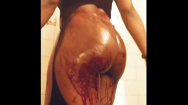 Boomerang and bust it back chocolate syrup covering my ass double videos