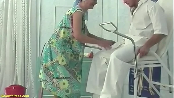 hairy bush ugly 85 years old fets fisted and rough fucked by her clinic gynecologist