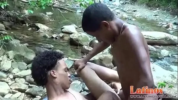 Nude brown ethnic gay boys butt fucking in the sun