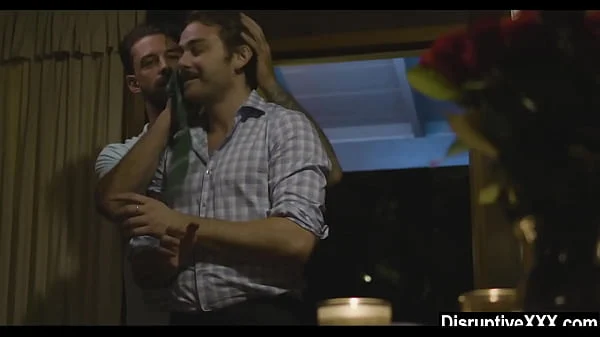 Romantic date turned into rough gay sex