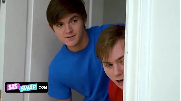 SisSwap – Hot College Besties Explore Their Sexuality When Their Stepbrothers Caught Them