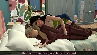 Stepmom cheating next to her husband with horny stepdaughter