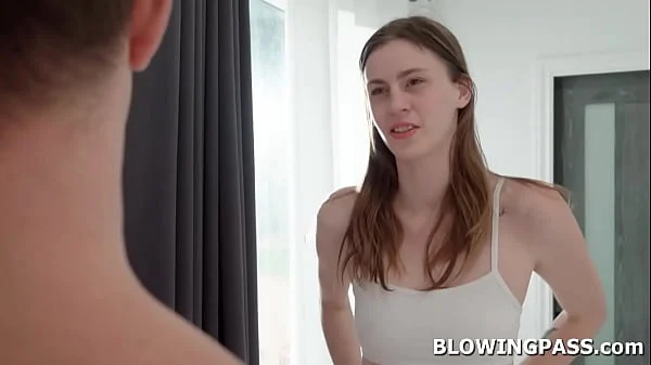 Teen Lilly jade is bored so she seduced the resort gardener.The old man removes her shirt and panties.Lilly grabs his big cock and starts sucking.