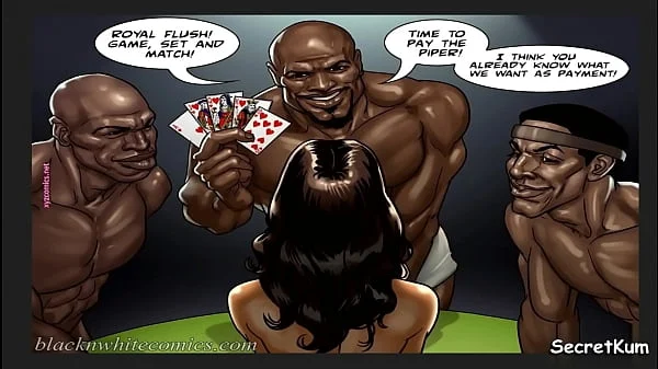 The Poker Game season 2 Ep.1 – Time to pay The Piper || White Slutty Wife Strips off her clothes for Black Basketball Players
