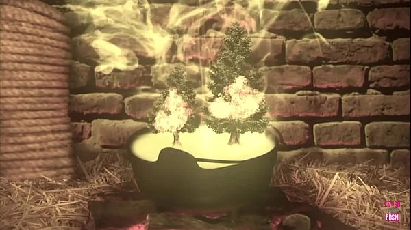 Three witches were enchantment-casting, when two men approached and engaged in sexual intercourse with them