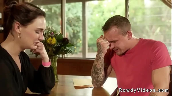 When Libby wife Siri Dahl finds her husband Alpha Wolf cheating her with gay lover Isaac X she lets him has anal bareback sex on the couch