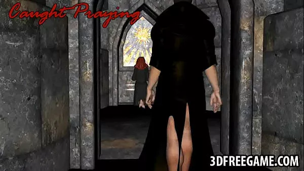 3D redhead sucks cock and gets fucked in the ass