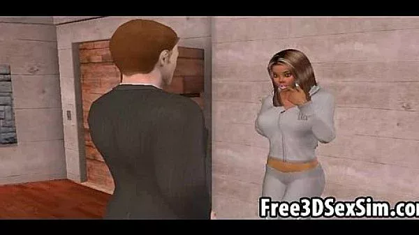 Foxy and busty 3D cartoon babe getting fucked hard