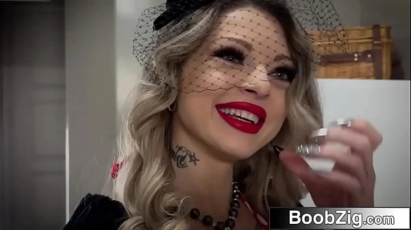 Gorgeous Long-Legged Tattooed Hottie Licking Man’s Ass and Fucked in Tight Spaces