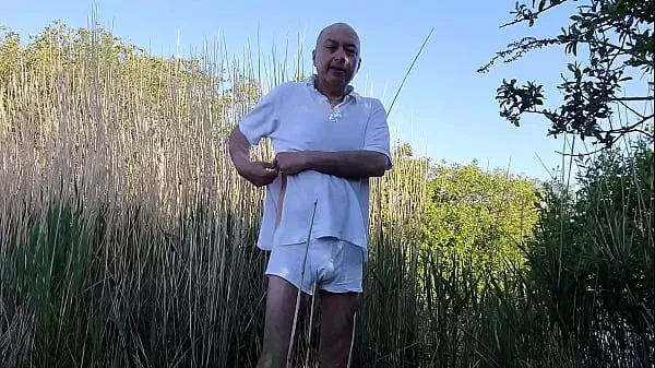 Naked walk and wank, clothes destroyed so there’s no way back!