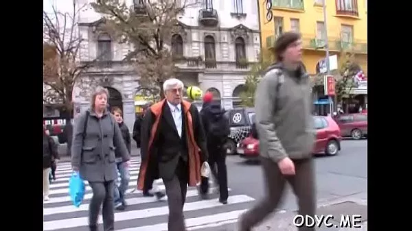 Young floozy makes old lad happy