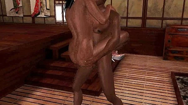 Yummy 3D cartoon ebony honey getting fucked hard