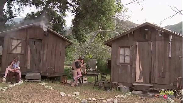 A small gathering forms outside and things get heated very quickly. The cute milfs strip and the men get erect, suddenly all hell breaks loose as they pummel their tight buttholes during group sex.