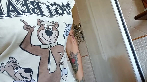 Chantal is really hot during her shower