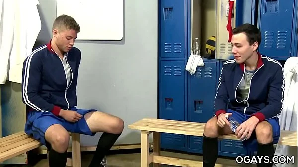 fit gay couple fuck in public dress room