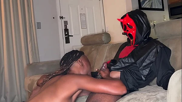Fucking Ebony Girl on Halloween