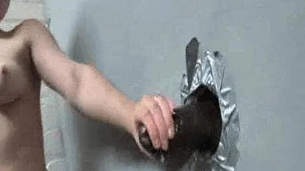 Gloryhole Black Cock for Brunette