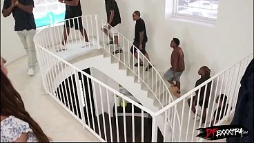 Lilith has a really cool husband. She’s been wanting to do a blowbang with black men, and today she got this very special gift from him!