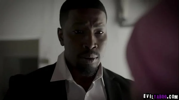 Petite by a huge black cock