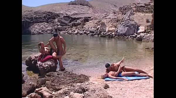 Sandy and Maya Having Some All Girl Fun Are Joined by Two Guys