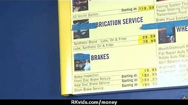 Sensual girl talked into having sex for cash 8