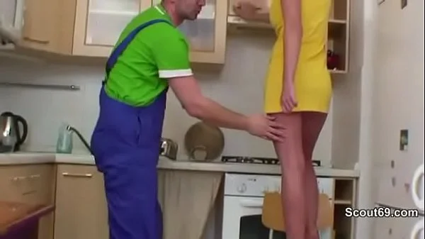 Sexy Skinny Teen Fuck Strange Men gets Orgasm