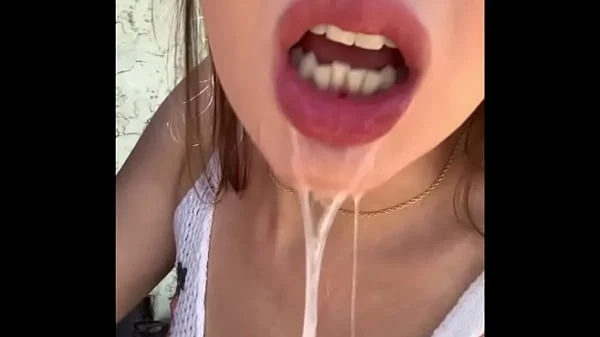 Slutty Teen Sucks Old Strangers Cock Outside