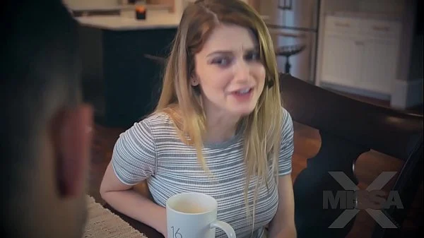 Sneaky Blonde makes love with her stepbro