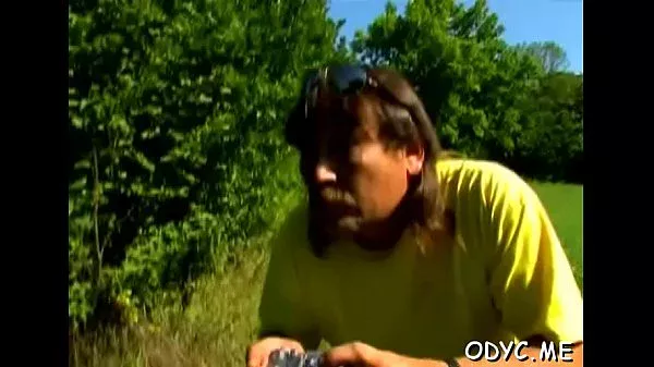 Slim teen licked by old man