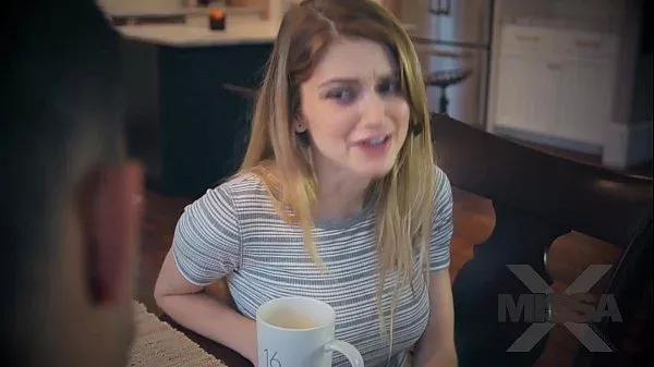 Sneaky Blonde makes love with her stepbro