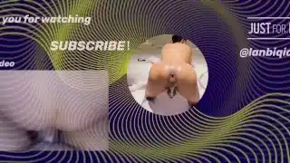 CreampieBottom丨Horny slut squirts as he get college guy hard rough fucked and creampie EP2