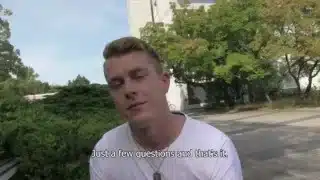 CZECH HUNTER 376 – Handsome Hunk Rides A Cock Raw On A Wooden Bench