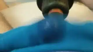 More massager fun – heavy breathing – shoot cum thru boxers